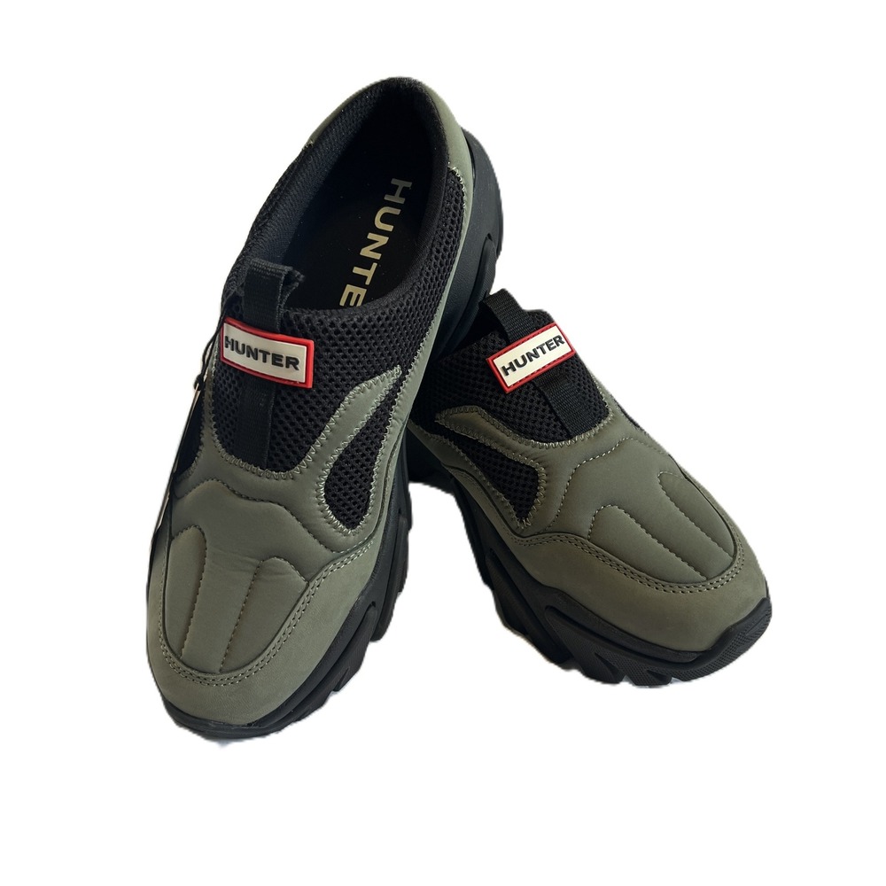 Hunter Darisa Water Repellent Slip-On Sneaker Clogs Green Women's Size 9 NWT